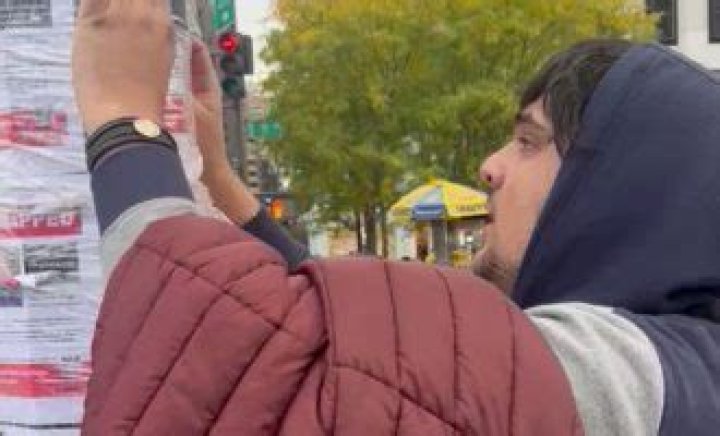 Who is Karl Saad? Student at Pace University in NYC filmed ripping down posters of kidnapped Israeli children